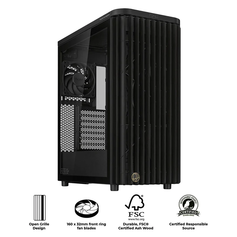 Asus ProArt PA401 Wood Ed. Tempered Glass Panel ATX PC Case