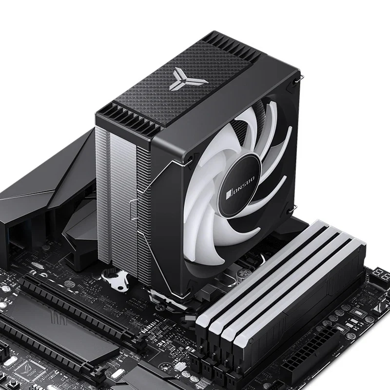 Jonsbo CR-1000 Max ARGB Silent Series 120MM Single-Tower CPU Cooler (Black, White)