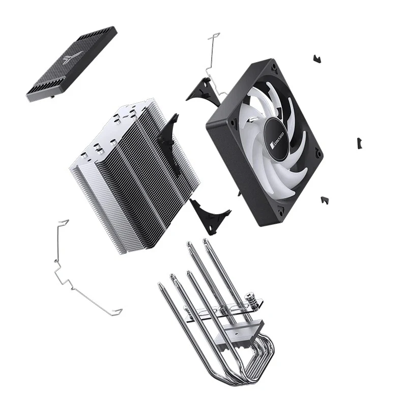 Jonsbo CR-1000 EVO Silent Series 120MM Single-Tower CPU Cooler (Black, White)