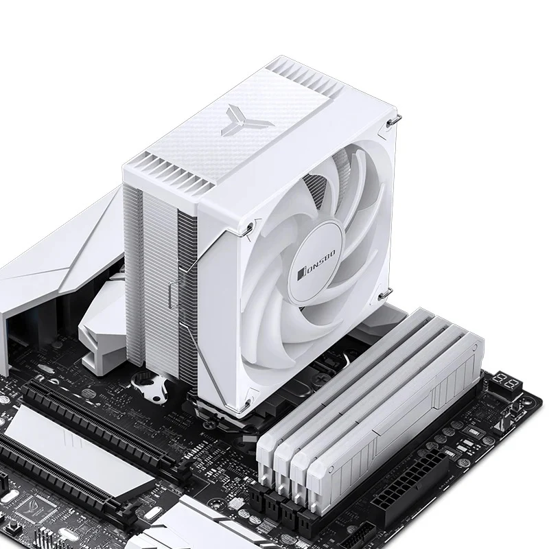 Jonsbo CR-1000 EVO ARGB Silent Series 120MM SingleA-Tower CPU Cooler (Black, White)