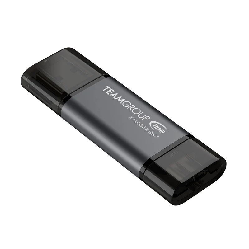 TeamGroup X1 128GB USB 3.2 Gen1 Type-C & Type-A 100MB/s Read Flash Drive (TX13128GC01)