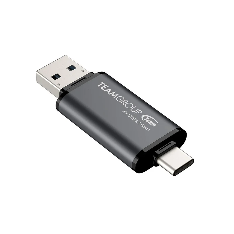TeamGroup X1 128GB USB 3.2 Gen1 Type-C & Type-A 100MB/s Read Flash Drive (TX13128GC01)