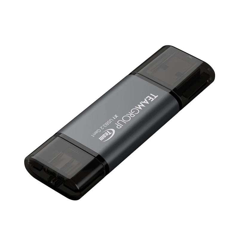 TeamGroup X1 128GB USB 3.2 Gen1 Type-C & Type-A 100MB/s Read Flash Drive (TX13128GC01)