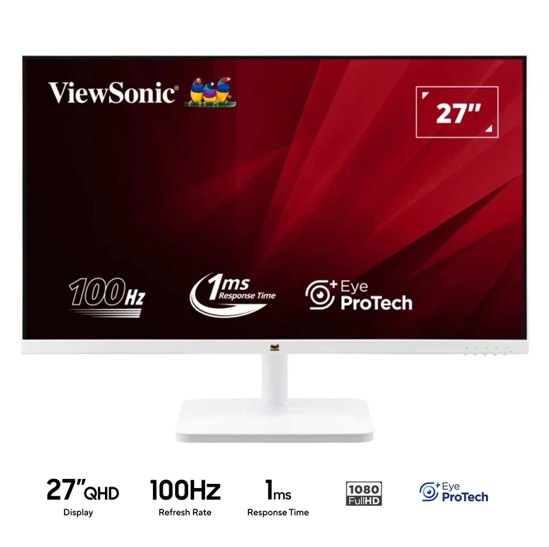 ViewSonic VA2732-MH-W 27" FHD (1920x1080) 100Hz 1ms MPRT IPS Monitor with Built-in Speakers
