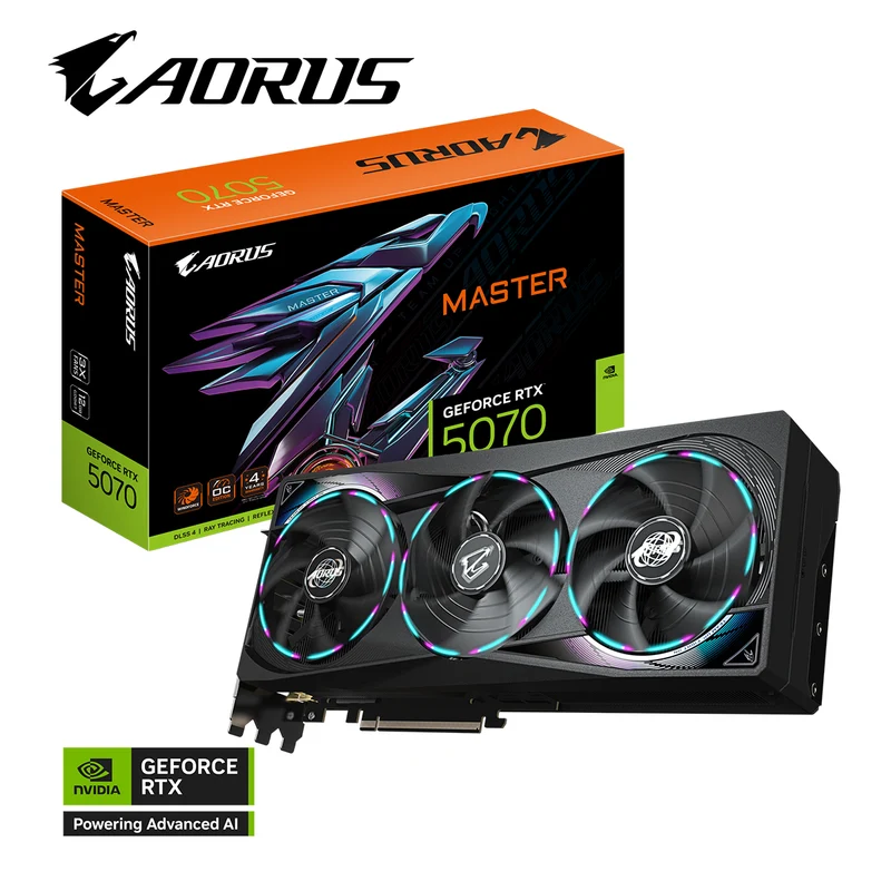 Gigabyte Aorus Geforce RTX 5070 Master OC 12GB Graphics Card