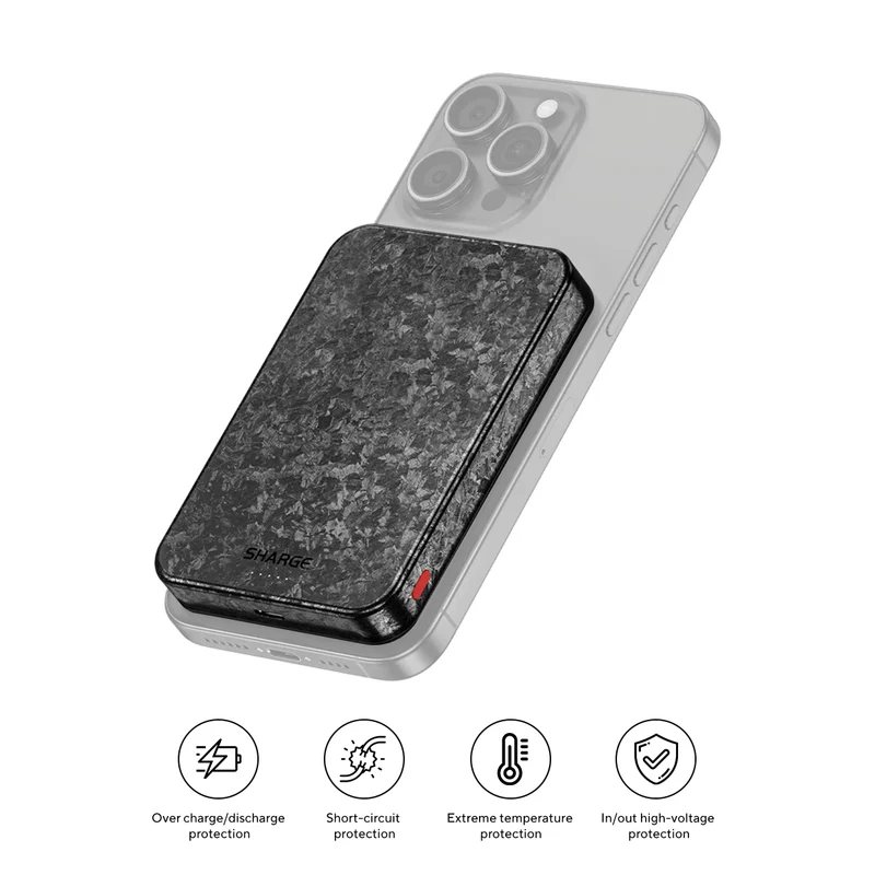 Sharge CarbonMag 10K Power Bank Wireless Charging 10000mAh 15W (C2)