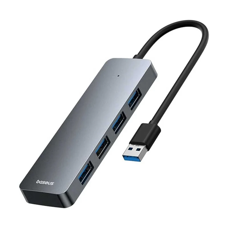 Baseus UltraJoy Series 4-Port Hub Lite USB-A to 4xUSB 3.0 (Space Grey) (B0005280B811-00)