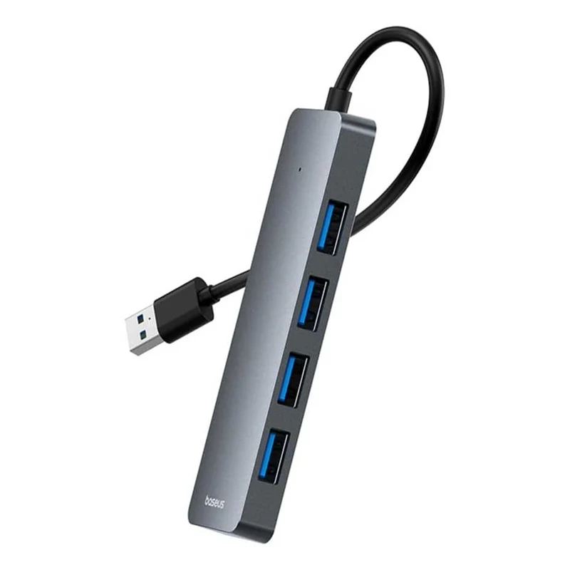 Baseus UltraJoy Series 4-Port Hub Lite USB-A to 4xUSB 3.0 (Space Grey) (B0005280B811-00)
