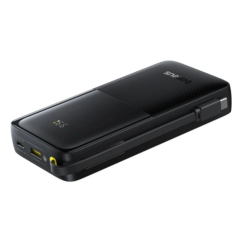 Baseus Bipow 2 Power Bank 20000mAh 20W with USB-C Cable (Cluster Black) (P10077101113-01)