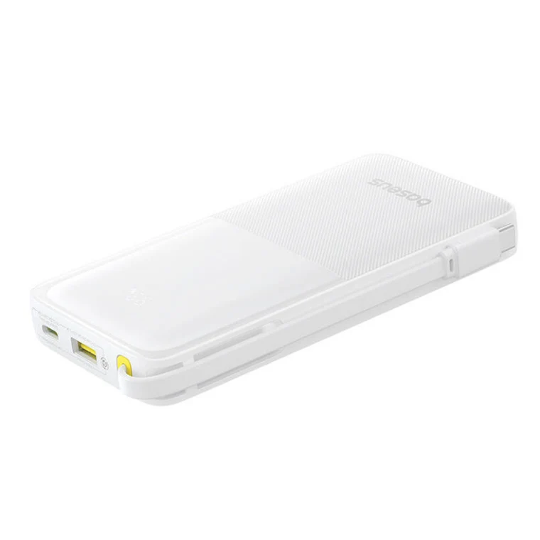 Baseus Bipow 2 Power Bank 10000mAh 20W with USB-C Cable (Cluster Black, Moon White)