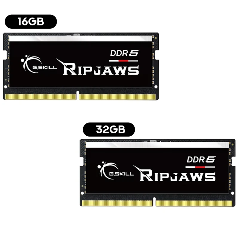 G.Skill Ripjaws DDR5 SO-DIMM 5600 MT/s CL46-45-45 1.10V Laptop Memory (16GB, 32GB)
