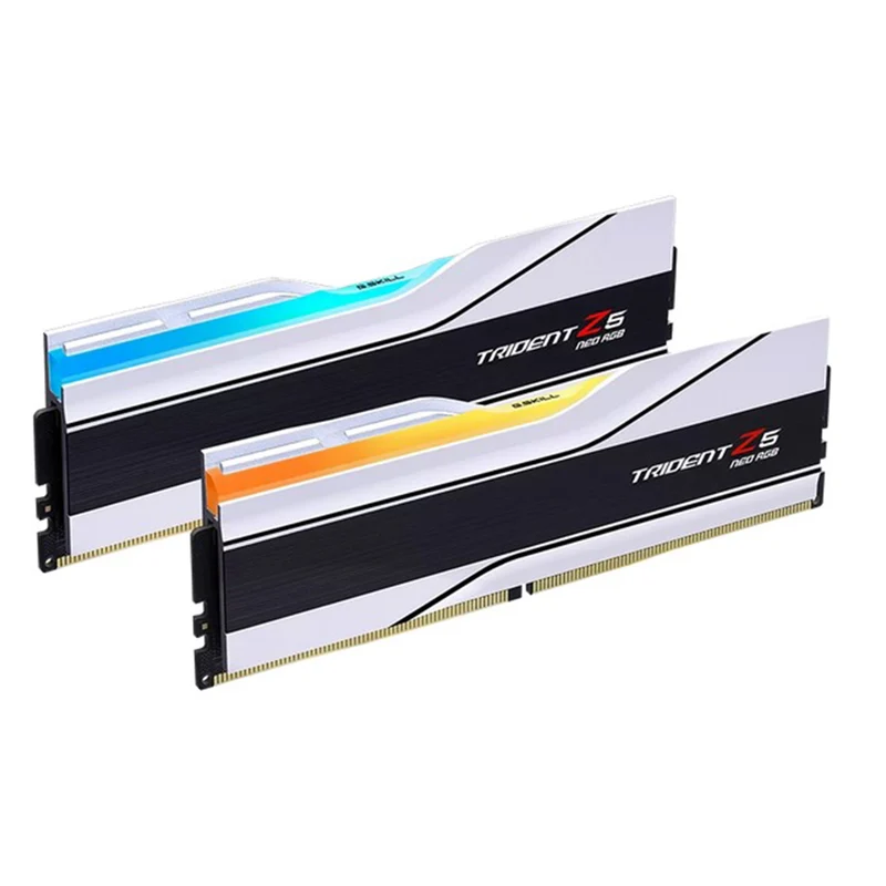 G.Skill Trident Z5 Neo RGB 48GB (2x24GB)DDR5 6400 MT/s CL32-39-39-102 1.35V AMD EXPO Desktop Memory (Matte White) (F5-6400J3239F24GX2-TZ5NRW)