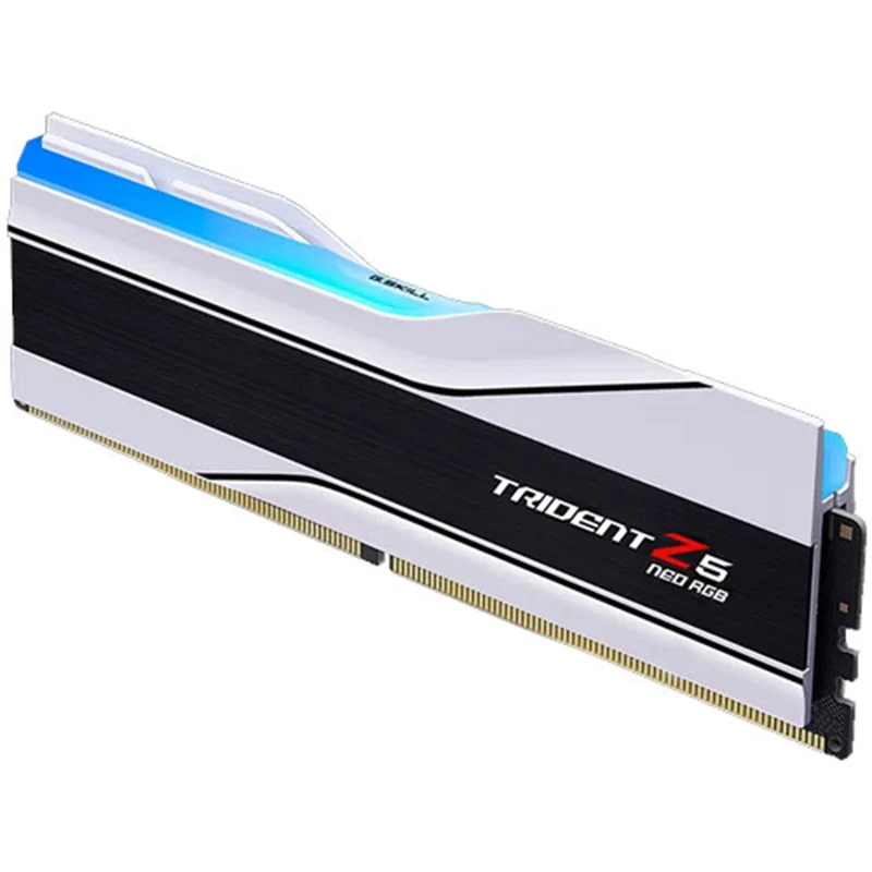 G.Skill Trident Z5 Neo RGB 48GB (2x24GB)DDR5 6400 MT/s CL32-39-39-102 1.35V AMD EXPO Desktop Memory (Matte White) (F5-6400J3239F24GX2-TZ5NRW)