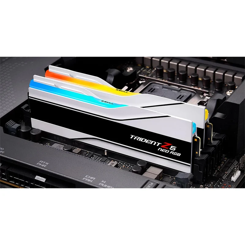 G.Skill Trident Z5 Neo RGB 48GB (2x24GB)DDR5 6400 MT/s CL32-39-39-102 1.35V AMD EXPO Desktop Memory (Matte White) (F5-6400J3239F24GX2-TZ5NRW)