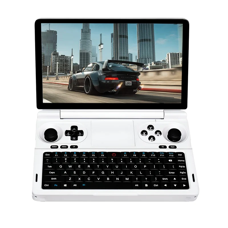 GPD Win Mini 2025 AMD Ryzen AI 9 HX 370 7" (1920x1080) 120Hz High-Refresh Gaming Display 32GB RAM LPDDR5X-7500MT/S 2TB SSD AMD Radeon 890M Graphics (RDNA3.5) Windows 11 Handheld Gaming PC (White) + GPD Win Mini HX 370 Protection Case