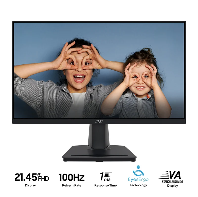 MSI Pro MP225V 21.45" FHD (1920x1080) 100Hz 1ms MPRT/4ms GTG VA Business & Productivity Monitor