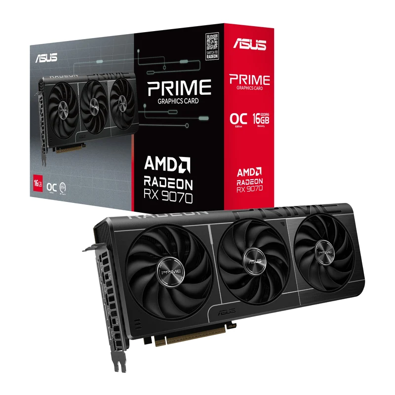 ASUS Prime Radeon RX 9070 OC Edition 16GB GDDR6 Graphic Card