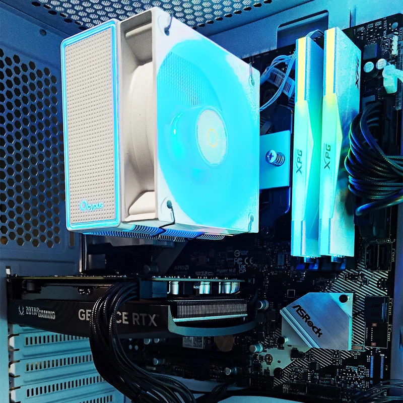 Alpha Aurora White Desktop Gaming PC | AMD Ryzen 5 5500 | 16GB RAM | 500GB SSD | RTX 4060 | Windows 11 Pro