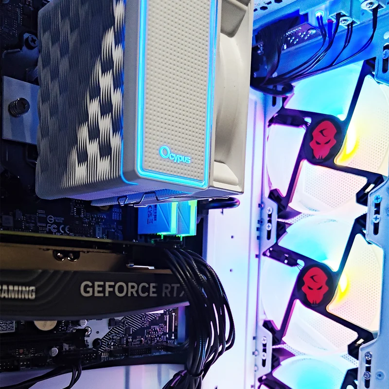 Alpha Aurora White Desktop Gaming PC | AMD Ryzen 5 5500 | 16GB RAM | 500GB SSD | RTX 4060 | Windows 11 Pro