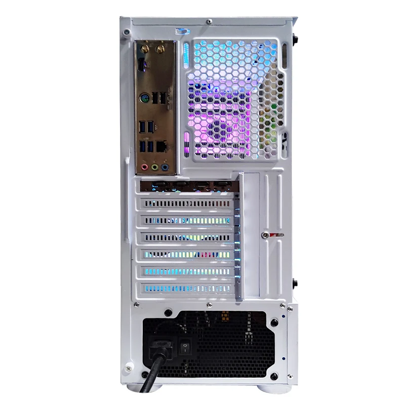 Alpha Aurora White Desktop Gaming PC | AMD Ryzen 5 5500 | 16GB RAM | 500GB SSD | RTX 4060 | Windows 11 Pro
