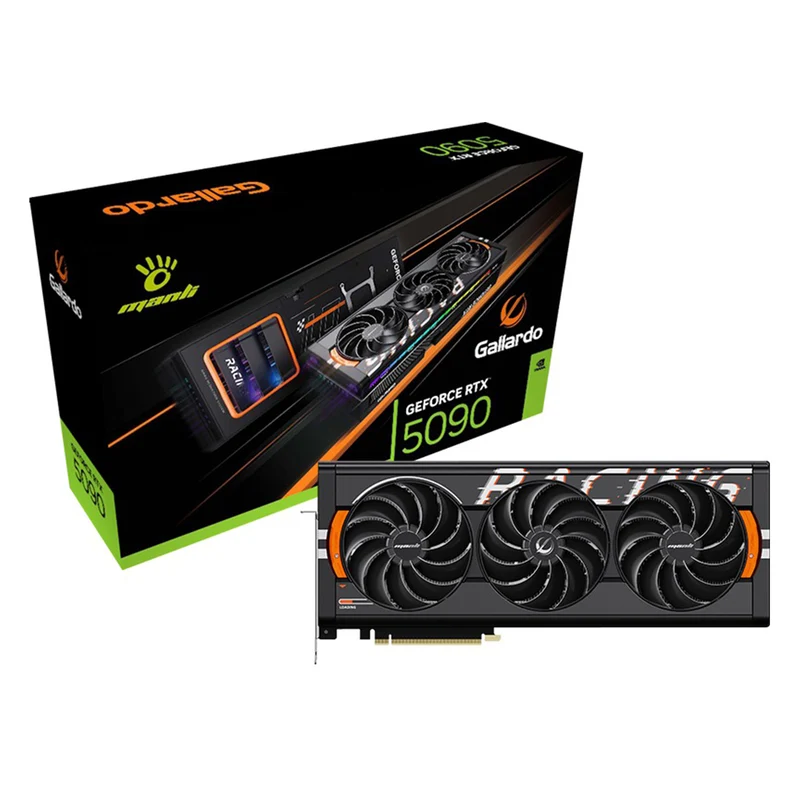 Manli Gallardo GeForce RTX 5090 OC 32GB GDDR7 Triple Cooler RGB Graphics Card (M-N509GO/D732G-M3626)