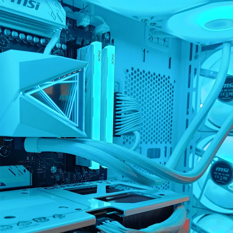 Optima Velox White Desktop Gaming PC | AMD Ryzen 7 9700X | 32GB RAM | 1TB SSD | RTX 5070 OC | Windows 11 Pro