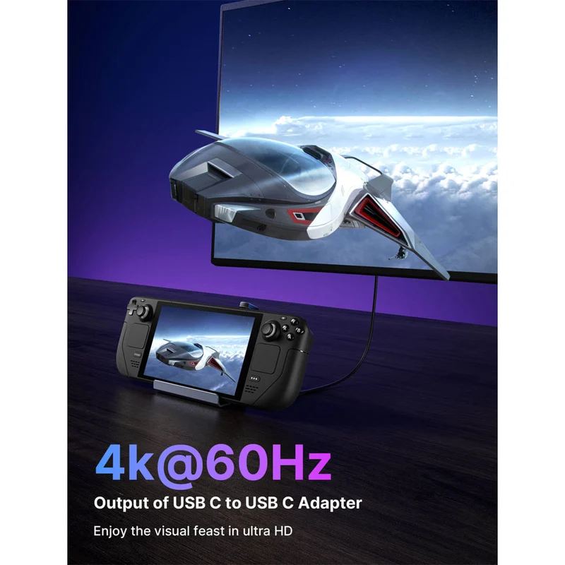 JSAUX 180° USB-C to C & A Adapter Set (Black) (DD0009)