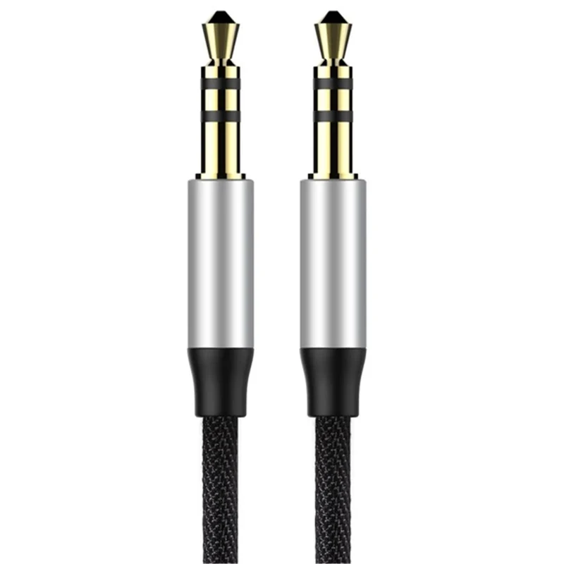Baseus Yiven M30 Audio Cable Male to Male 3.5mm Aux Cable 1.5m (Black) (CAM30-CS1)