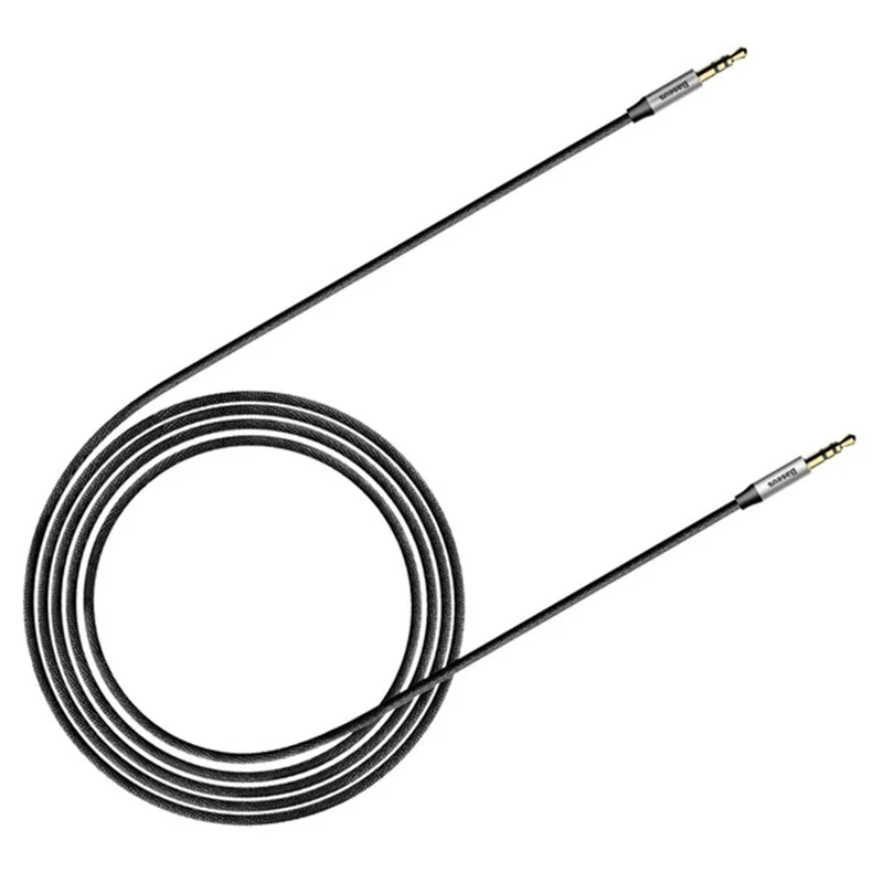 Baseus Yiven M30 Audio Cable Male to Male 3.5mm Aux Cable 1.5m (Black) (CAM30-CS1)