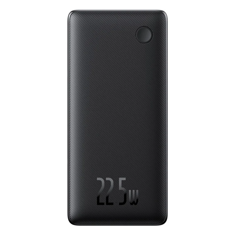 Baseus Airflow Lite Power Bank 10000mAh 22.5W Built-In Dual Cable (Cosmic Black) (P10067501123-00)