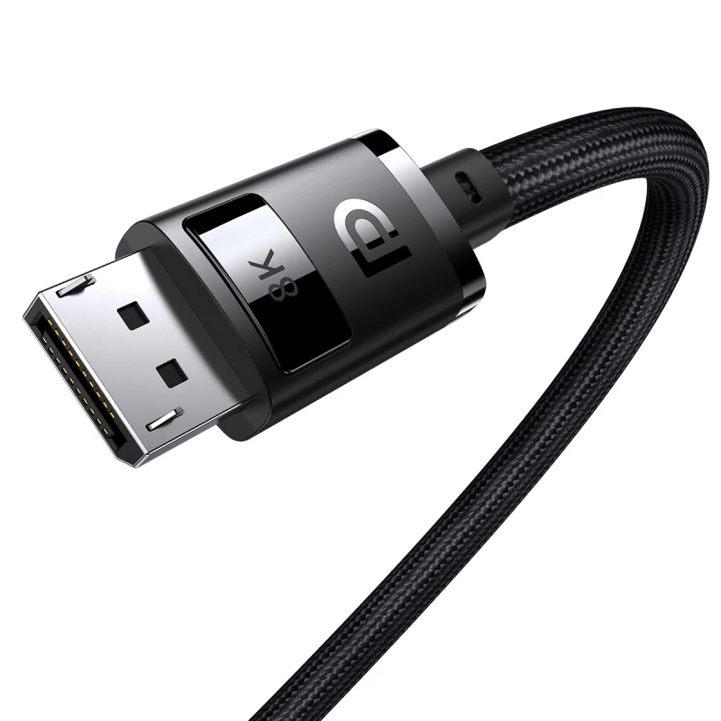 Baseus High Definition Series DP 8K To DP 8K Adapter Cable (Cluster Black) (2M, 1.5M) (B00633706111-02, B00633706111-01)