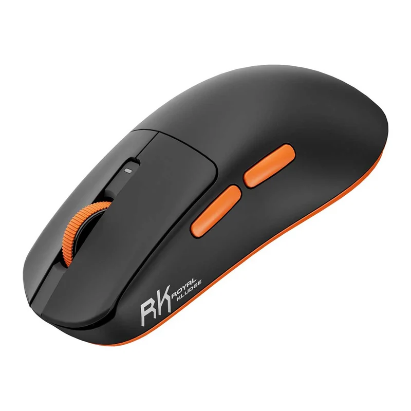Royal Kludge M30 1K Hz Gaming Mouse (Black Orange, White Blue, RK Orange)