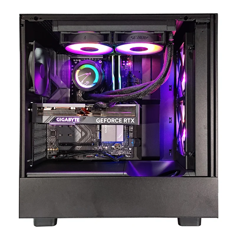 Optima H5 Flow Black Desktop Gaming PC | AMD Ryzen 7 9700X | 32GB RAM | 1TB SSD | RTX 4070 Ti | Windows 11 Pro