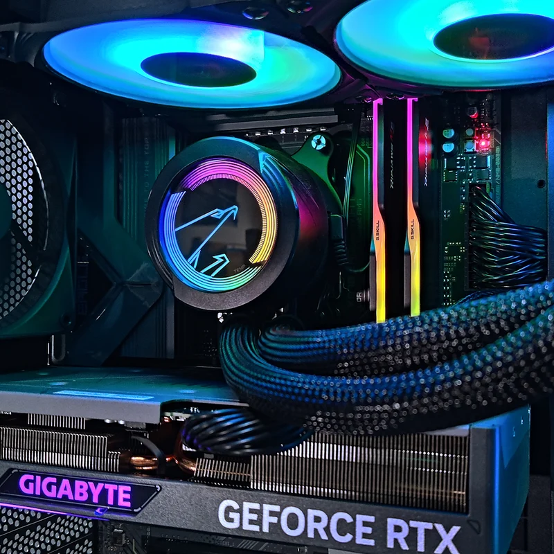 Optima H5 Flow Black Desktop Gaming PC | AMD Ryzen 7 9700X | 32GB RAM | 1TB SSD | RTX 4070 Ti | Windows 11 Pro