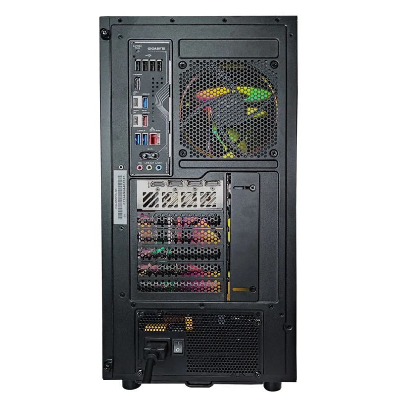 Optima H5 Flow Black Desktop Gaming PC | AMD Ryzen 7 9700X | 32GB RAM | 1TB SSD | RTX 4070 Ti | Windows 11 Pro