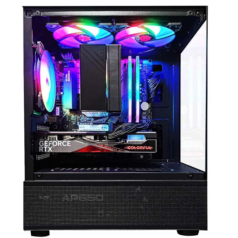 Alpha Reyna Black Desktop Gaming PC | AMD Ryzen 5 5500 | 16GB RAM | 512GB SSD | RTX 4060 | Windows 11 Pro