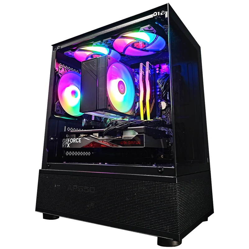 Alpha Reyna Black Desktop Gaming PC | AMD Ryzen 5 5500 | 16GB RAM | 512GB SSD | RTX 4060 | Windows 11 Pro