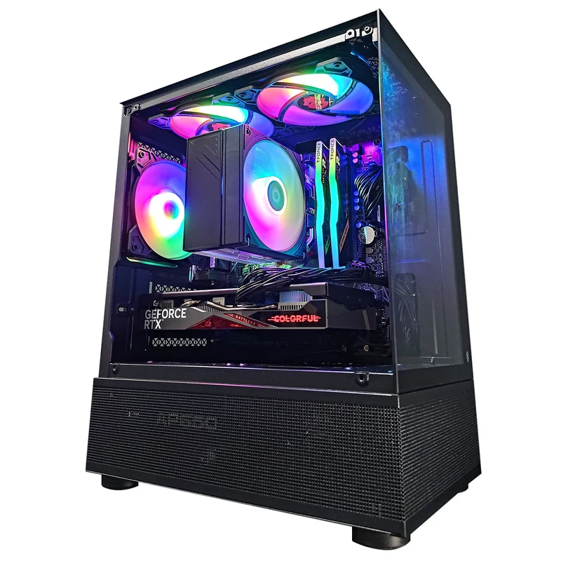 Alpha Reyna Black Desktop Gaming PC | AMD Ryzen 5 5500 | 16GB RAM | 512GB SSD | RTX 4060 | Windows 11 Pro