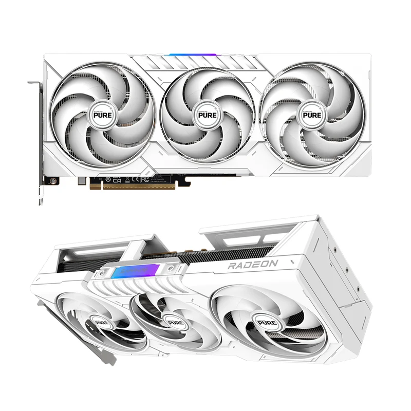 Sapphire Pure AMD Radeon RX 9070 XT Gaming OC 16GB Dual HDMI/Dual DP Graphics Card