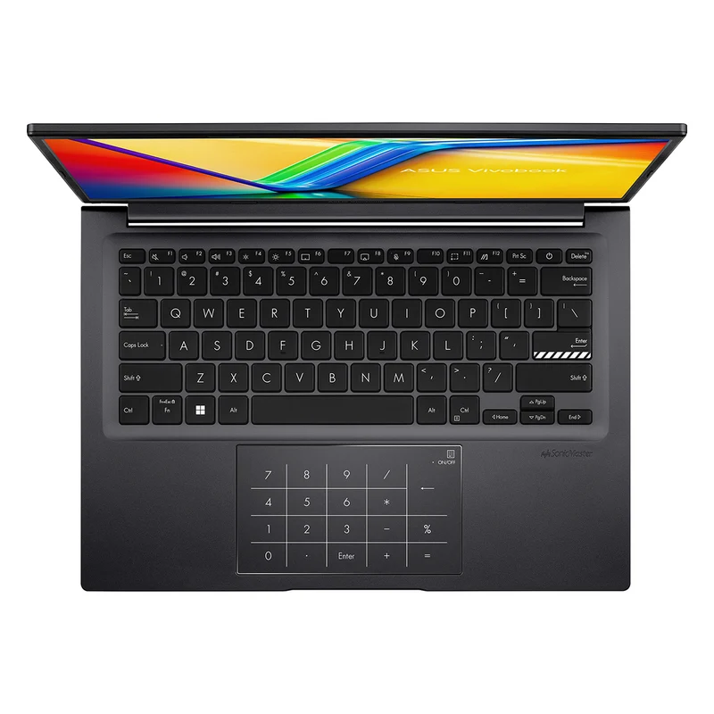Asus Vivobook 14 X1405VA-LY512WSM Laptop (Indie Black) | 14" FHD (1920x1080) | i7-13620U | 16GB RAM | 512GB SSD | Intel UHD Graphics | Windows 11 Home | MS Office Home & Student 2024 + MS 365 Basic + Asus AP4600 Backpack