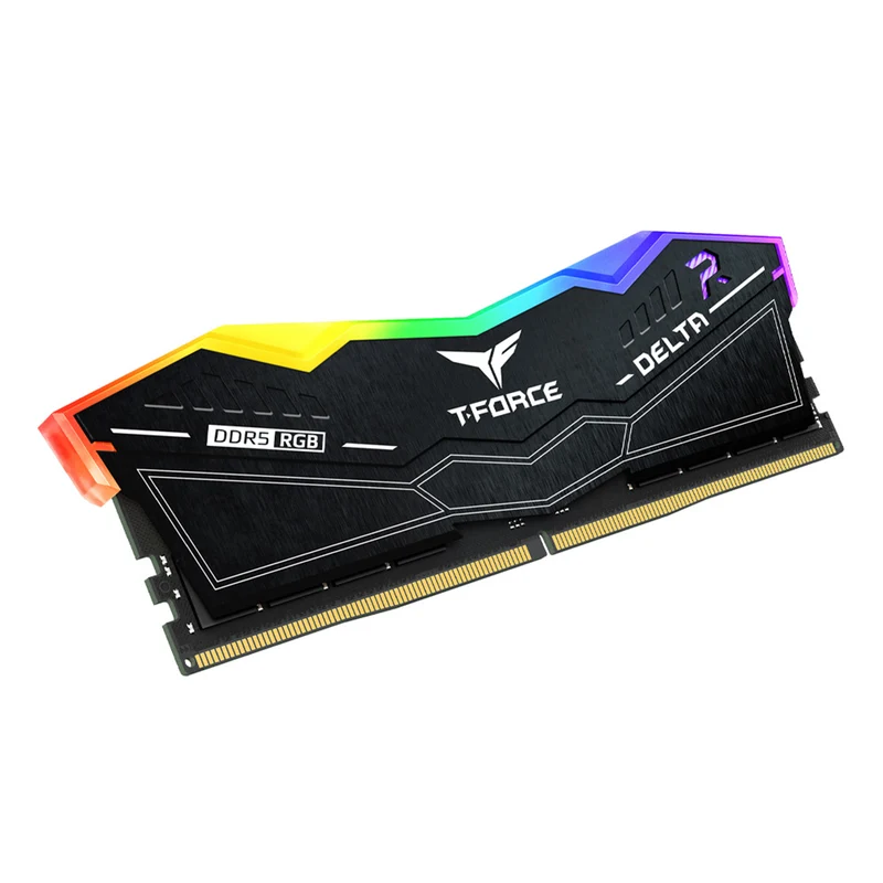 TeamGroup T-Force Delta RGB DDR5 32GB (2x16GB) 6000MHz CL30-36-36-76 1.35V Gaming Desktop Memory (Black) (FF3D532G6000HC30DC01)