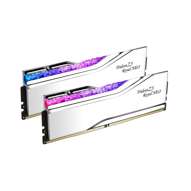 G.Skill Trident Z5 Royal Neo DDR5 48GB (2x24GB) 6000 MT/s CL28-36-36-96 1.35V AMD EXPO Desktop Memory (Silver) (F5-6000J2836F24GX2-TR5NS)