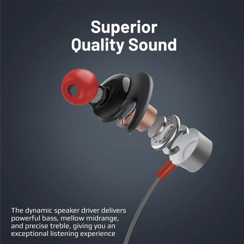 Promate Blend High-Definition Dynamic Wireless Neckband Earphones with TF Card Slot (Black)