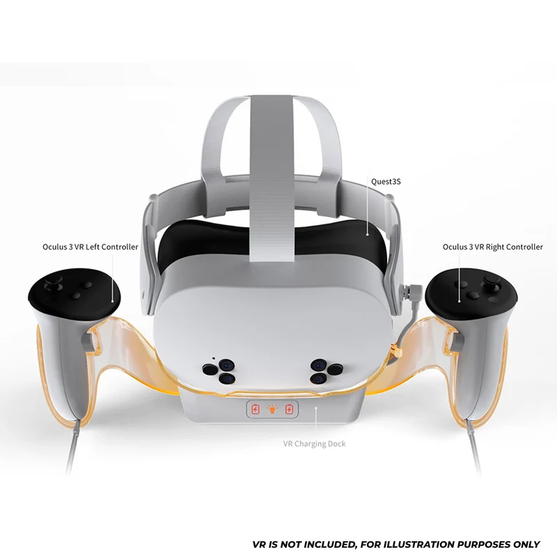 Dobe Charging Dock for Meta Quest 2 / Meta Quest 3 / Meta Quest 3S TY-3867