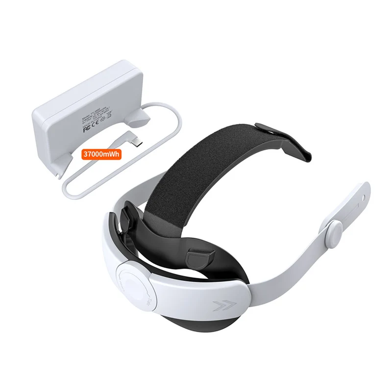 Dobe Adjustable Head Strap & Rechargeable Battery 37000mWh for Meta Quest 3 / Meta Quest 3S TY-3882