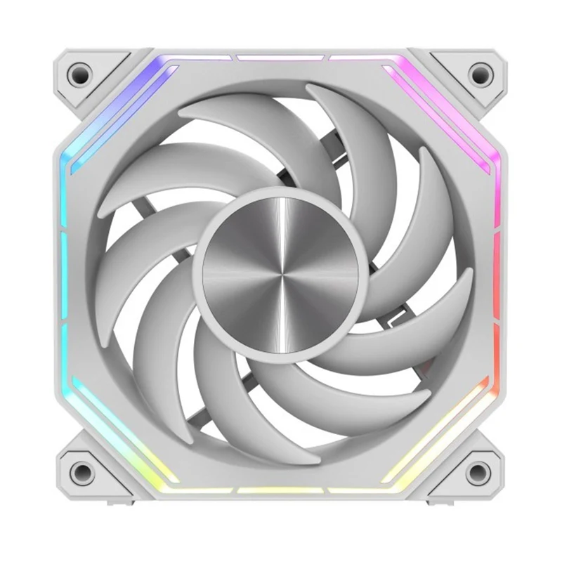 DarkFlash INF34R Single Reverse Blade PWM ARGB Cooling Fan (Black, White)