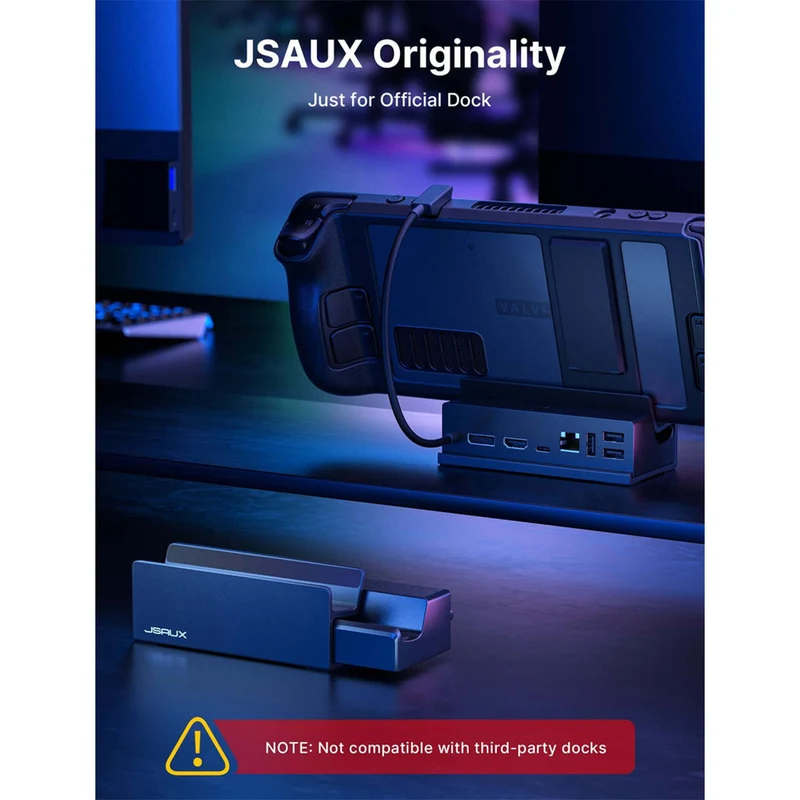 JSAUX Anti-Slip Stand Base for Steam Deck Dock (Black) (SG0104)