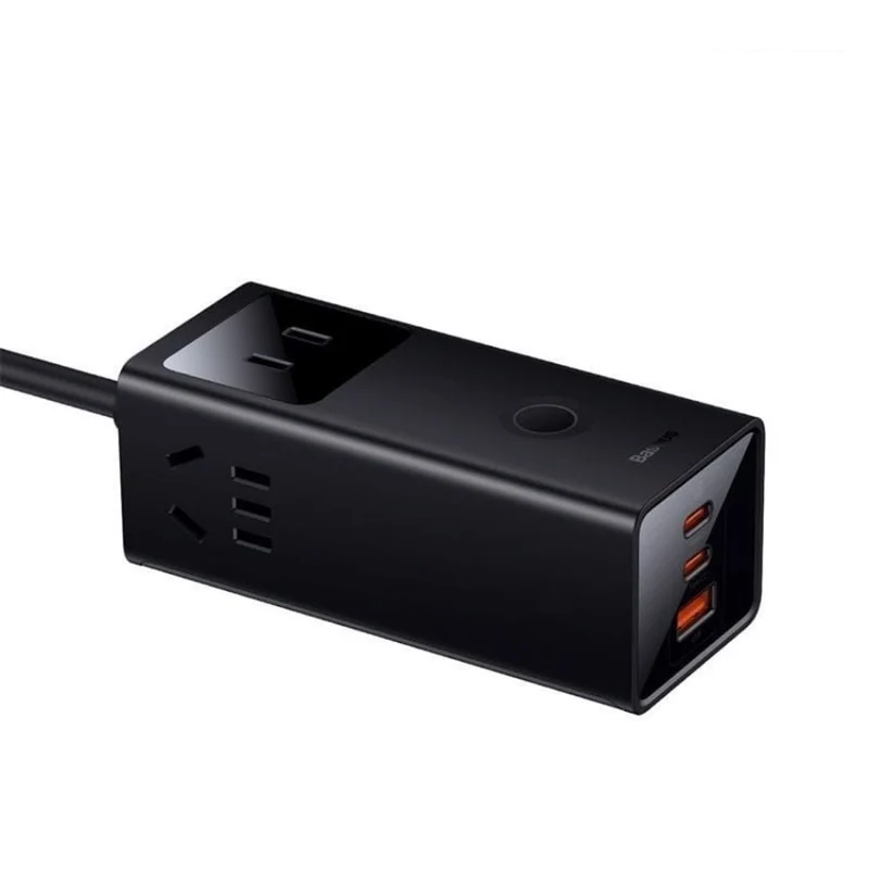 Baseus PowerCombo PowerStrip 3AC+1U+2C 30W Lite with 1.5m Power Cord (Black) (PSLA030101)