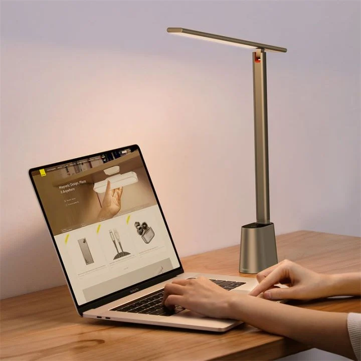 Baseus Smart Eye Series Rechargeable Folding Reading Desk Lamp Smart Light (Dark Grey, White) (DGZG-0G, DGZG-02)