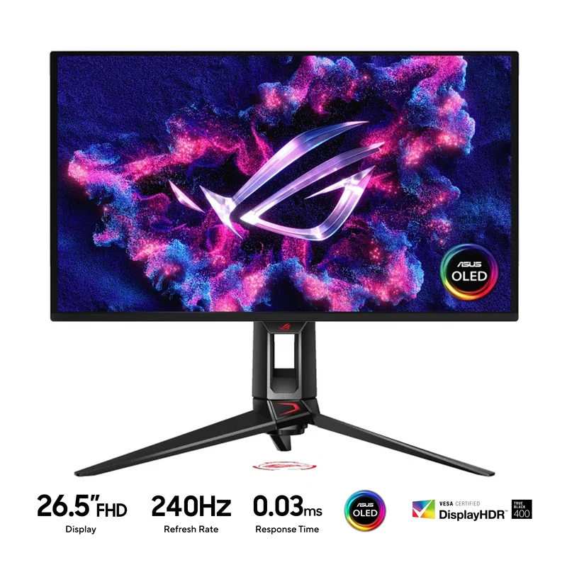 Asus ROG Swift OLED PG27UCDM 26.5" 4K HDR (3840X2160) 240HZ 0.03ms GTG QD-OLED Gaming Monitor